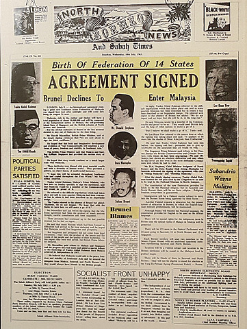 Federation of Malaysia was formed with the addition of the state of Sabah, Sarawak and Singapore into Malaya.