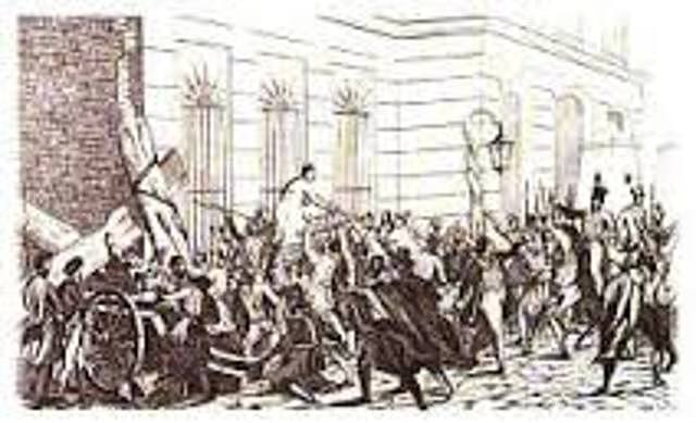 Revuelta de los agraviados o “malcontents”.