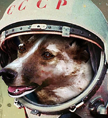 La URSS lanza el “Sputnik II” con la perra Laika a bordo.