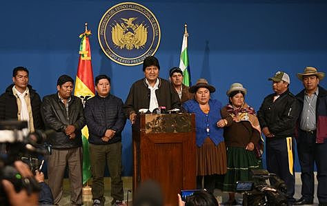 Evo anuncia nuevas elecciones con nuevas autoridades electorales y nuevos actores políticos