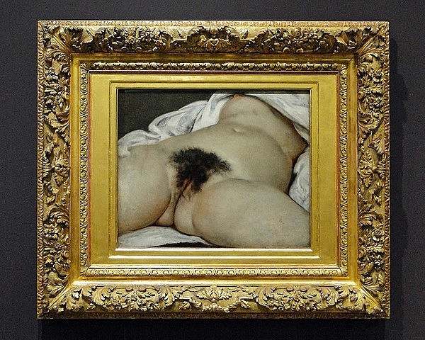 Elise - Verticalité - Horizontalité / "L'Origine du monde" - Gustave Courbet