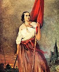 Giuseppe y Anita refugiándose en San Marino