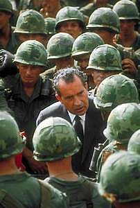 Nixon Visits the Troops in Vietnam