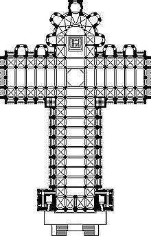 Planta de Cruz Latina