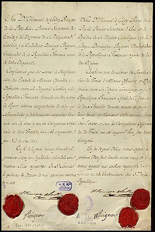 Tratado de San Ildefonso.