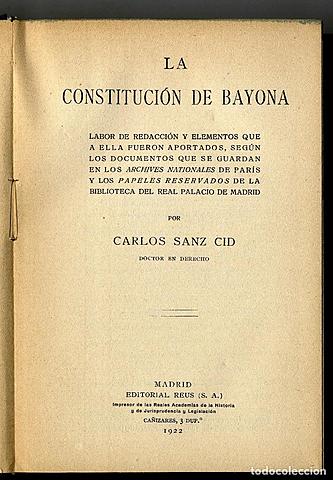 Constitución de Bayona.