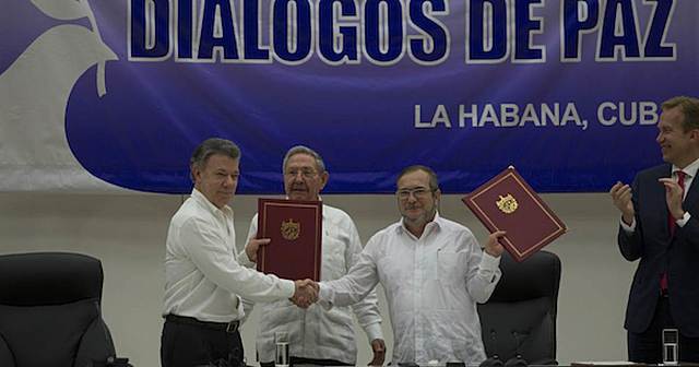Negociadores del Gobierno y las FARC