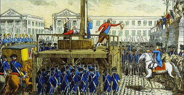 The execution of the king