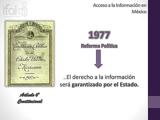 Promulgación del Derecho de Acceso a la Información