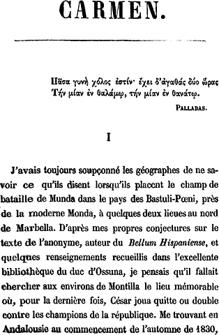 Carmen / Кармен (Проспер Мериме)