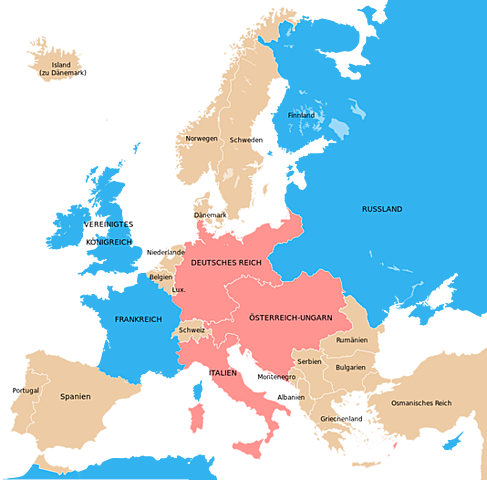 Alliansene blir med i krigen