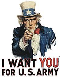 The United States declares a draft for the war