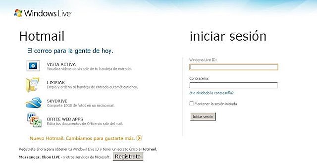 Subscriptores de Hotmail
