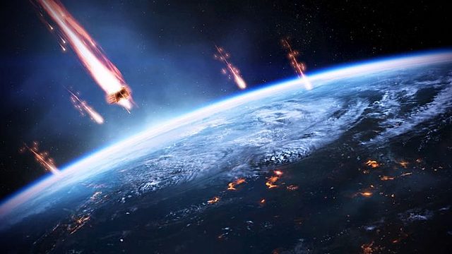 Fase más violenta de los meteoritos