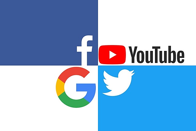 Google + YouTube, Twiter