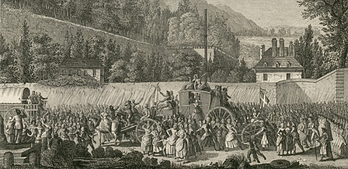 Luis XVI  fue expulsado de Versalles