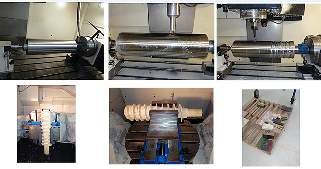 Montaje de cilindro en acero inoxidable