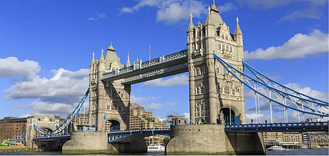 Tower Bridge: The purpose of the Tower Bridge was to build a bridge for a new river crossing downstream of London Bridge to meet the demand of increased commercial development in the East End of London.