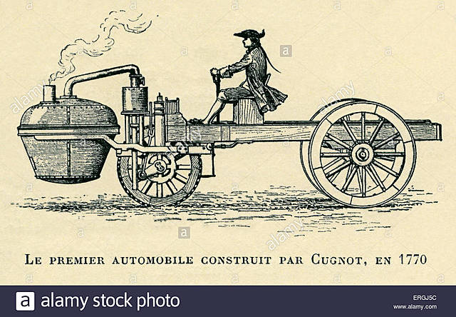 El primer automóvil de vapor