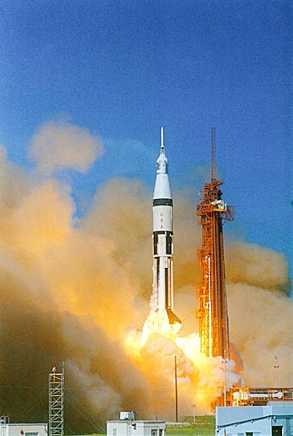 Apollo completes 1st manned mission for Apollo program