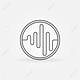 45709521 logo sound o icono vector simbolo sound wave música mínima placa o etiqueta