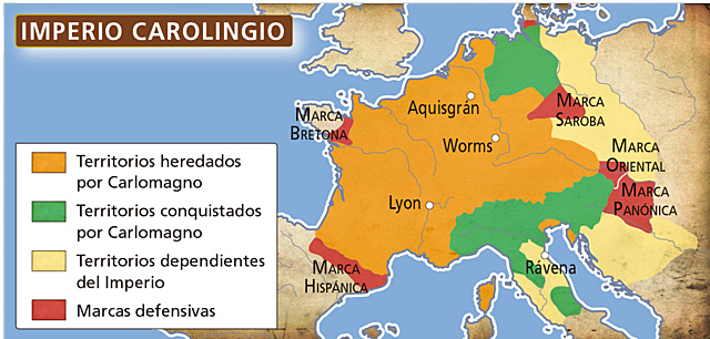 Comienza el reinado de Carlomagno