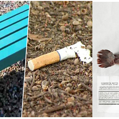 Timeline: Converting cigarettes butts into park benches and shipping palettes