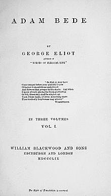 Adam Bede, 1859