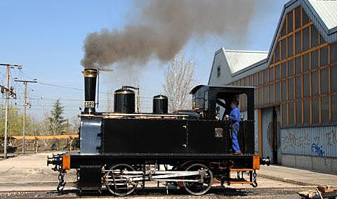 La primera locomotora de vapor