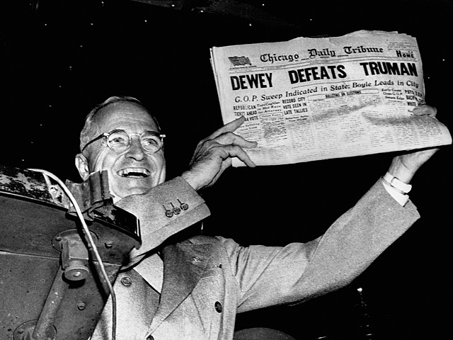 Dewey defeats Truman