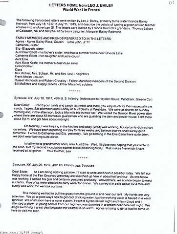 Started sending letters to his sister