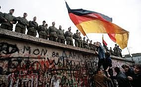 Berlin Wall is pulled down
