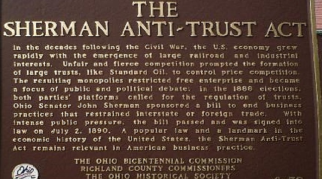 Ley antimonopolio de Sherman