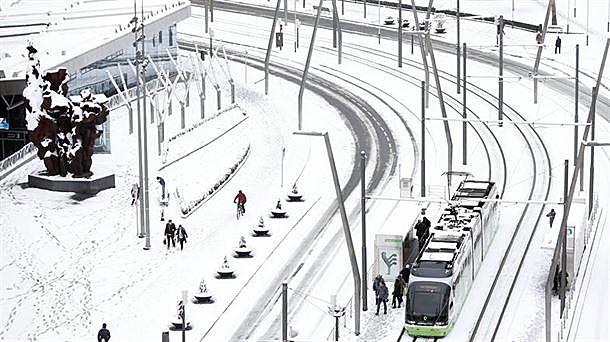Snow in Bilbao