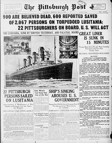 Sinking of the Lusitania