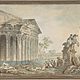 Architectural capriccio with roman monuments and washerwomen b87029 1024