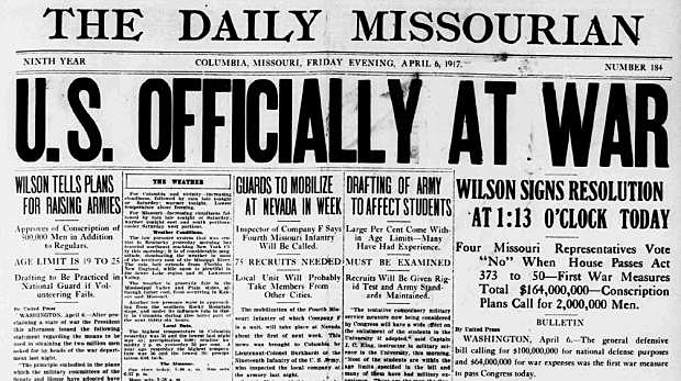 (US) The United States Declares War/ Congress Votes to Declare War