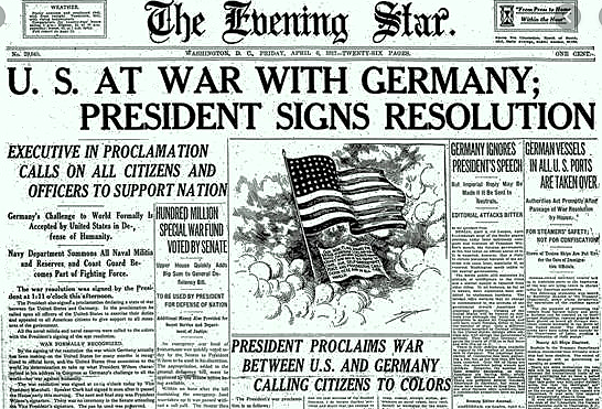 (US) The United States Declares War/ Congress Votes to Declare War