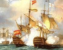 Derrota contra inglaterra en el cabo de San Vicente
