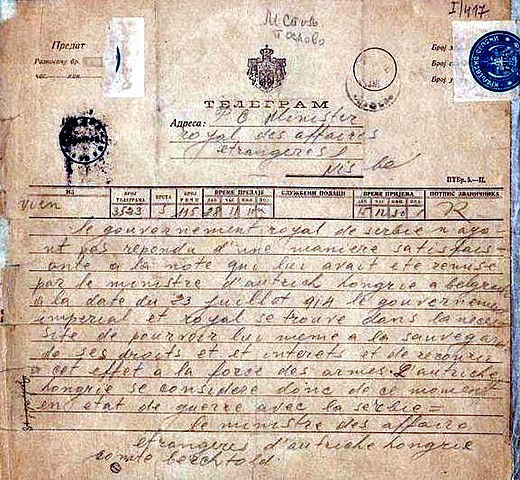 The United States enters WWI