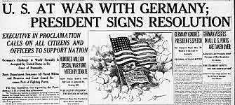 The United States Declares War/ Congress Votes to Declare War