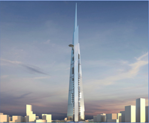 Jeddah Tower in Saudi