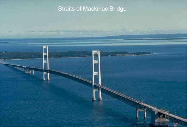 Mackinac Bridge is built