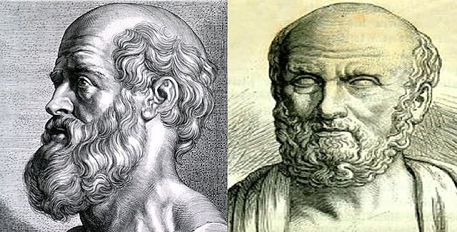 siglo V a.c - Hipócrates de Cos y Alcmeón de Crotona - Hipótesis cerebral frente a Hipótesis cardíaca