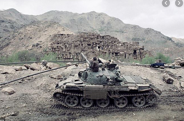 The violent Soviet-Afghan War begins in December of 1979.