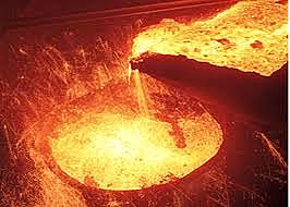 Se produce hierro con proceso de fundición.