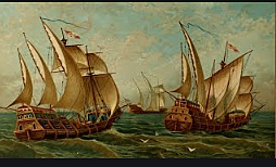 Cristóbal Colon aprovecha conocimiento comportamiento de los vientos para su viaje.