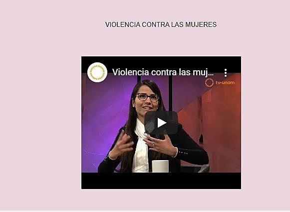Blog: Video violencia contra las mujeres