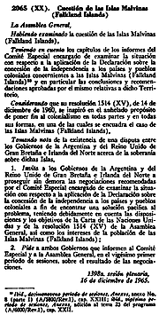 resolución 2065 de la Asamblea General