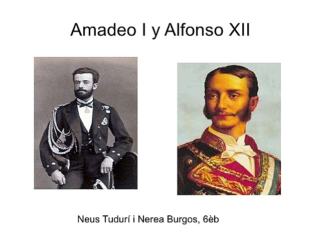 Amadeo I.atik Alfontso XII.era